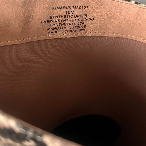 Kimari Snake Print Heel Boot - Picture 6 of 6